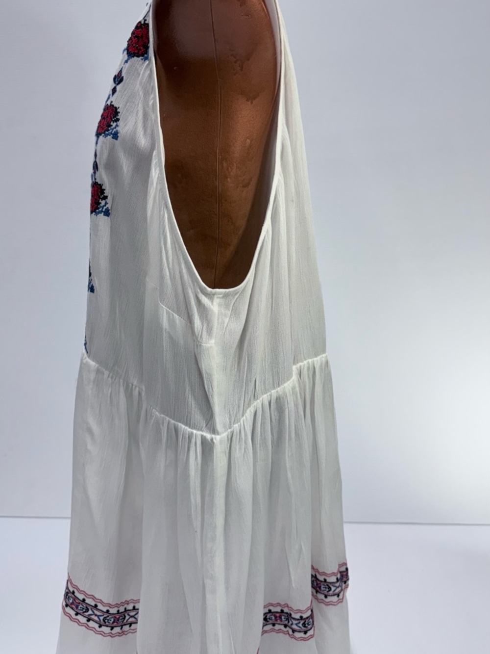 Torrid Boho Babydoll Dress Size 3 3X Embroidered Cottagecore Festival - Picture 5 of 7